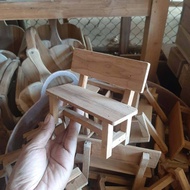 🔥เครื่องใช้สำนักงานจิ๋ว โต๊ะ เก้าอี้ ลิ้นชัก ของเล่นเด็ก ใช้งานได้จริง งานทำมือ ทำจากไม้สักทอง สนับสนุนสินค้าไทย🔥