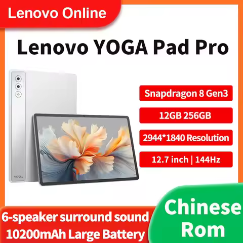 Lenovo YOGA Pad Pro 12.7 Tablet Snapdragon 8 Gen3 2.9K (2944×1840) Anti reflective Ultra Sensing LCD