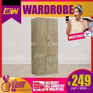 2.5 Feet Swing Door Wardrobe / Wardrobe with Large hanging space / Almari baju / Pintu Kaca / Almari