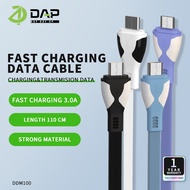 DAP Kabel Data Micro 110cm Fast Charging 3.0A Garansi Resmi 1 Tahun DDM100