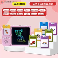 Wishlistforyou 2 in 1 Talking Flash Cards & LCD Writing Tablet Educational Montessori-style Writing 