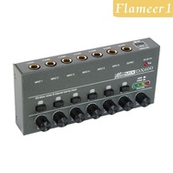 [flameer1] 6 Channel Audio Mixer Audio Mixer for Professional And Beginners Audio Mixer Sound Board 6 Stereo Line Mixer for Small Clubs Bars