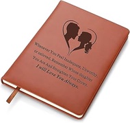 LBWCER To My Soulmate Notebook for Women And Men Husband And Wife Birthday Gift Leather Notebook for
