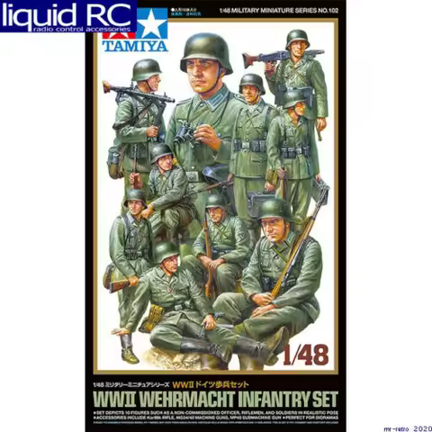 Tamiya TAMIYA 32602 1/48 WWII Wehrmacht Infantry Set