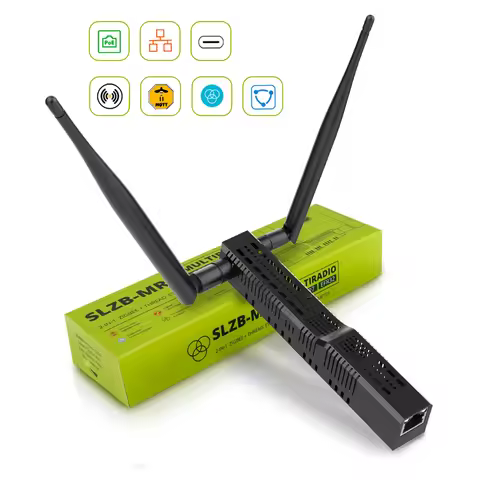 SLZB-MR1 Multiradio Thread Coordinator Zigbee3.0 with PoE Ethernet/USB/WiFi Bridge Compatible Zigbee