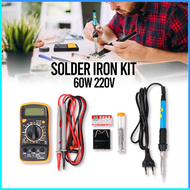 COD HANDSKIT Peralatan Solder Iron Kit 60W 220V / solder listrik 1 set dan timah promo murah komplit