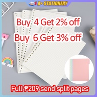 Binder Refill A5/B5/A4 Refill pages/ loose leaf Notebook Binder Refill (60 leaves) W55