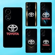 Oppo A58 Black Bezel Phone Case Toyota Brand