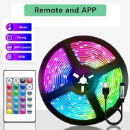 【COD】XYKJ 5050 RGB Led Strip Lights APP Set TV BackLight Room Decoration Led Tape Diode Flexible Rib