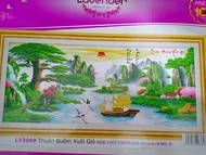 [HCM]TRANH THÊU THUẬN BUỒM XUI GIÓ_LV3069_190*93CM