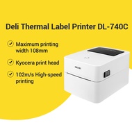 Deli A6 Thermal Printer Waybill DL-740C Kyocera print head & High-speed printing label printer waybi