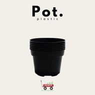 Pot Tanaman/Pot Bunga/ Pot Plastik Hitam uk 10 12 15 17 20 25 30