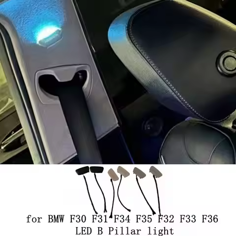 Car interior ambient LED B Pillar light airbag retrofit atmosphere lamp for BMW 3 series F30 F31 F34