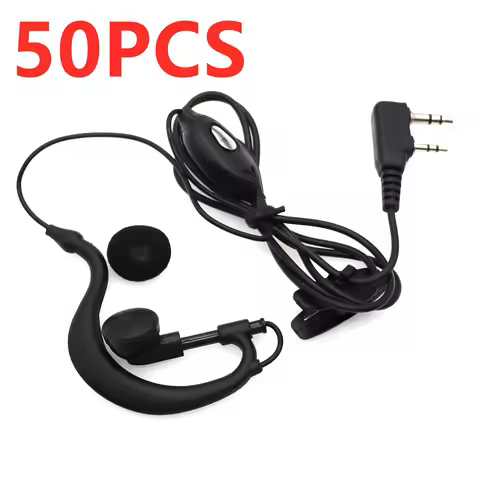 50pcs Baofeng Original Earphone for BaoFeng Walkie-Talkie Headset Compatible with UV-5R UV-82 BF-888