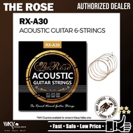 The Rose High Quality Acoustic Guitar Strings Set (RX-A30/RX A30/ Kapok String/ Gitar String/ Tali G