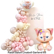 LINABELL GARLAND 65SP Balloon Package/Linabell Birthday Decoration