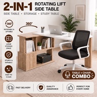 SKL Furniture OZZY 360° SWIVEL STUDY TABLE / OFFICE TABLE / Meja study / Meja tulip