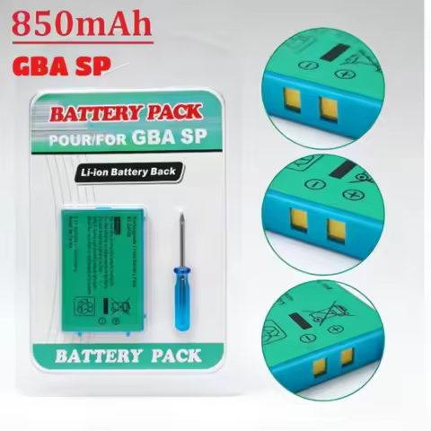 850mAh 3.7v rechargeable lithium battery with tool kit for gameboy nintendo Advance GBA SP GBASP