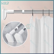 Clothes drying rod without punching telescopic rod without installation clothes rack bedroom curtain hanging rod shower curtain rod door curtain closet brace rod