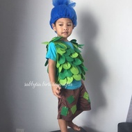 TROLLS BRANCH COSTUME Unique Character Costume for Children and Adults Carnival Costume