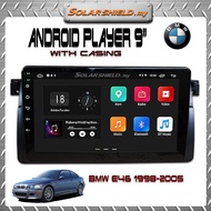 Bmw E46 9'' Android Player GPS Waze + Casing (Set) Plug & Play Socket