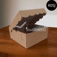 Lace Rice box 16x13 Lace kraft box R05J non Lamination perpack Of 50 | Lace kraft box catering box UK 16cm