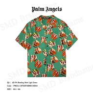 Palm Angels เสื้อเชิ้ต รุ่น 3D PA Bowling Shirt Ligh Green Code: PMGA110T22FAB0015055