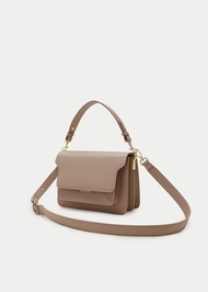 Labella - Evelyn Taupe กระเป๋าสะพาย (มีสาย 2 เเบบ) สีโทป