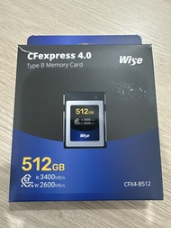Wise CFexpress 4.0 Type B 512GB 記憶卡