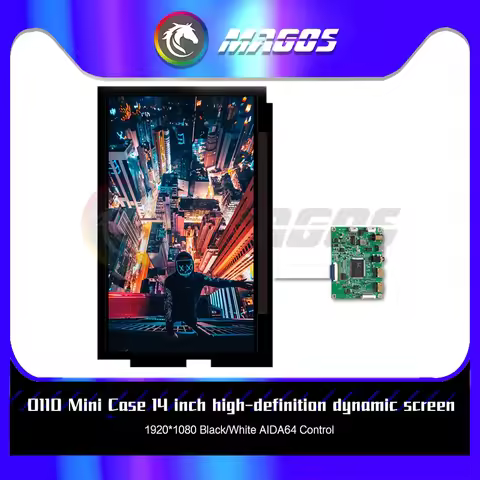 Lian Li O11D Mini Case IPS Monitor IPS HD 1080P Fron Panel Replacement 14'' 1920*1080 Black/White AI