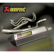 KAWASAKI ER6N AKPV FULL SYSTEM EXHAUST CLEAR STOCK