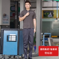 เสื้อยืดแขนสั้นฤดูร้อน เสื้อทำงาน Jaguar Land Rover สำหรับช่างซ่อมรถยนต์ ชุดทำงาน 4S Store ฤดูใบไม้ผ