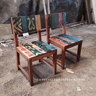 Kursi Makan Cafe Colonial Kayu Bekas Kapal