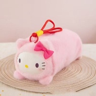 CRYBABY Pencil Bag Large Capacity Plush Leopard Print Pencil Case Pouch Cute Bag Doll Stationery