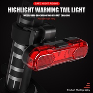 ไฟ LED ชาร์จ USB ได้ไฟรถจักยานกันน้ำขาตั้งเบาะจักรยานด้านหลังไฟท้าย [สีแดง]