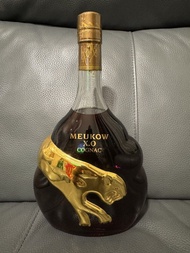 Meukow XO Cognac Bottle with Panther Design