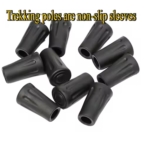 2pcs trekking pole accessories anti-slip rubber sleeve shock-absorbing wear-resistant protective foo