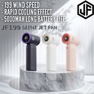 5000mAh Mini Fan 199 Speed Turbo Fan JF199 High Speed mini Handheld Fan Mini Size long Lasting