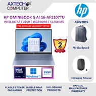 HP OmniBook 5 AI 16-af1107TU / 16-af1108TU 16" 2K OLED Laptop ( CU5-225U, 16GB, 512GB SSD, Intel, W1
