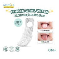 [AB] Mamiko Finger Baby Oral Wipes Gauze Cleaner Tongue Gum Teeth Mouth Newborn Newborn Finger Tissu