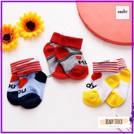 MINOKI 3pairs Cutie Baby Socks 6-12 months Baby Boy Girl Gift/ Stoking Baby 6-12 bulan 婴儿袜短袜1岁以下