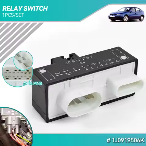 1J0919506K Cooling Fan Control Relay Module 1J0 919 506 K 1J0 919 506K For VW Audi A3 TT Golf Jetta 