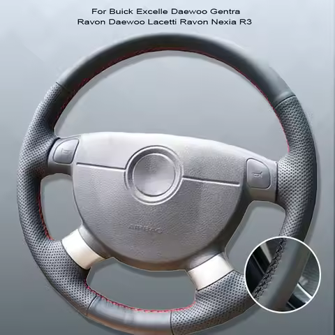 Microfibre Leather Car Steering Wheel Cover For Buick Excelle Daewoo Gentra Ravon Daewoo Lacetti Rav