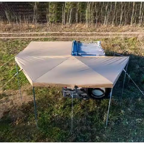 4x4 Awing Car Roof Tent Quick Open Large 270 Degree Roof Side Awning Free Standing For Cars Camp Ten