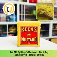 (AUSTRALIAN PRODUCTS) Traditional pure MUSTARD Powder KEEN'S MUSTARD Powder box 50GR