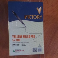 Yellow Pad paper Victory pad 1/4 size (sold per 10 pads)