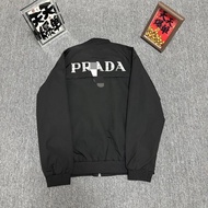 Q4B1 2PRADA 857 2025 Trendy Loose All-match New Style All-match Same Style Jacket Jacket Zipper Slim
