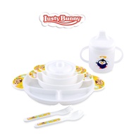 FEEDING SET 9IN1 BABY FEEDING LUSTY BUNNY BABY GIFT SET CUTE BABY BIRTH GIFT LB 0001
