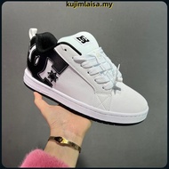 DC Court Graffik Black Shoes Unisex Fat Shoes Men Women Sneakers And box