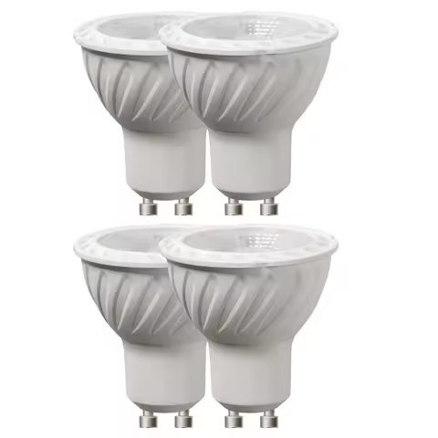 4x GU10 LED Bulb 500LM 2700K Warm White Track Light Bulb 5W (50W Halogen Equivalent) LED Bulbs Wall 